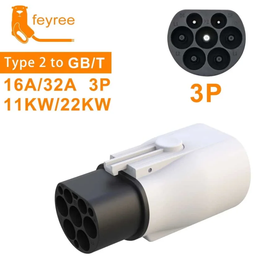 تبدیل شارژ خودروی برقی Type 2 به GB/T